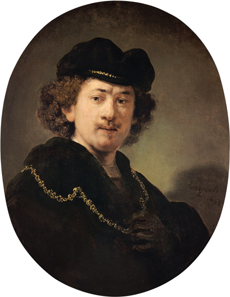 Self-portrait with the golden chain de Rembrandt van Rijn