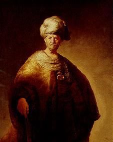 Portrait of a distinguished man from the middle ea de Rembrandt van Rijn