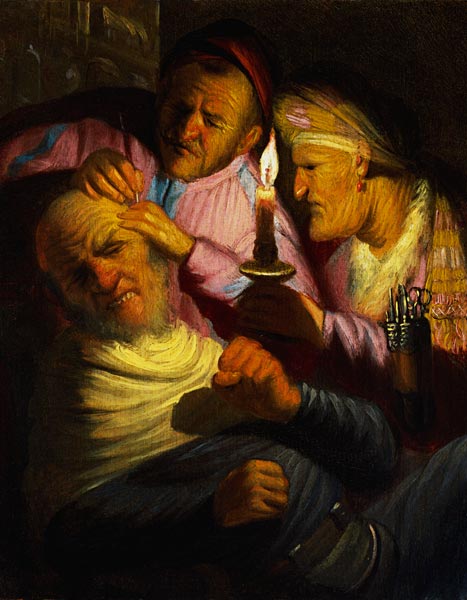 Der Gefühlssinn: Die Kopfoperation. de Rembrandt van Rijn