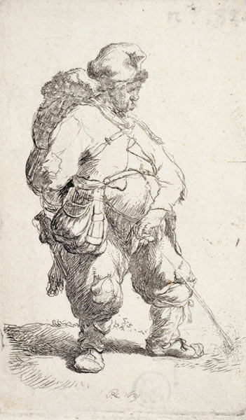 Der pissende Mann de Rembrandt van Rijn