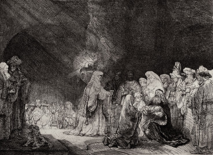 The Presentation of Jesus at the Temple de Rembrandt van Rijn