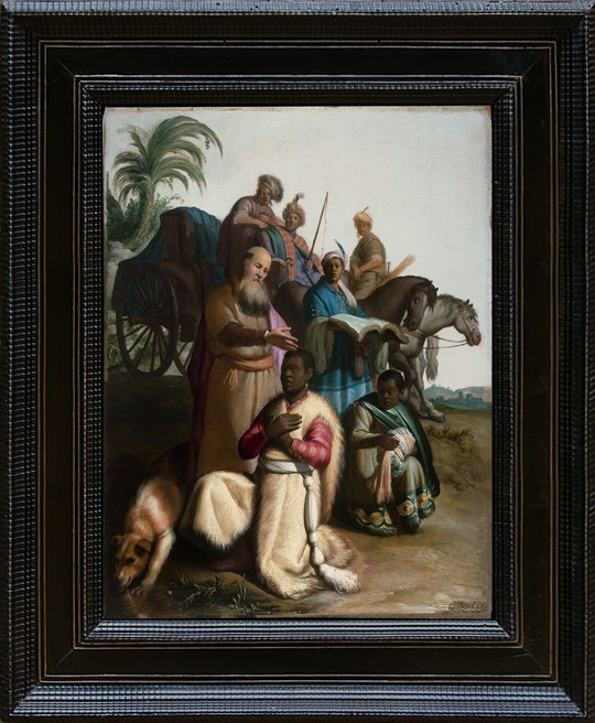 The baptism of the Eunuch de Rembrandt van Rijn