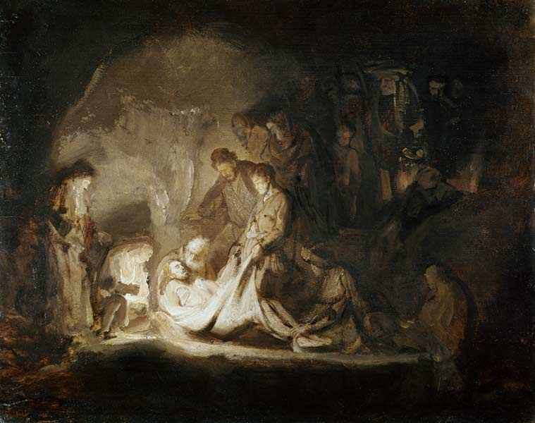 Burial Christi de Rembrandt van Rijn