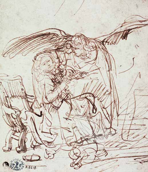 Annunciation de Rembrandt van Rijn