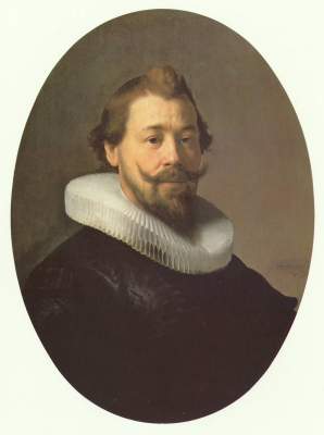 Young man with half beard de Rembrandt van Rijn