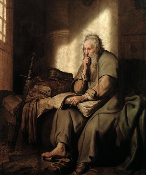 Rembrandt, Paulus in Prison de Rembrandt van Rijn