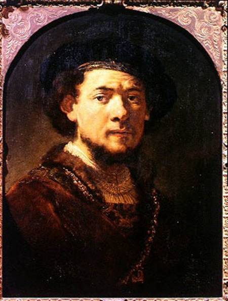 Portrait of a Man with a Gold Chain or, Self Portrait with Beard de Rembrandt van Rijn