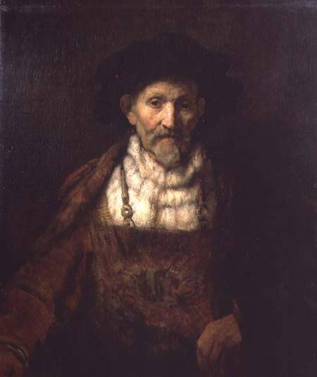 Portrait of an Old Man in Period Costume de Rembrandt van Rijn