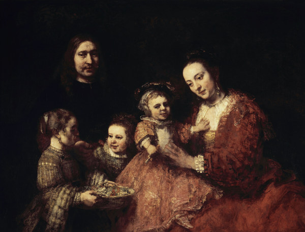 Rembrandt/ Family portrait/ 1668 de Rembrandt van Rijn