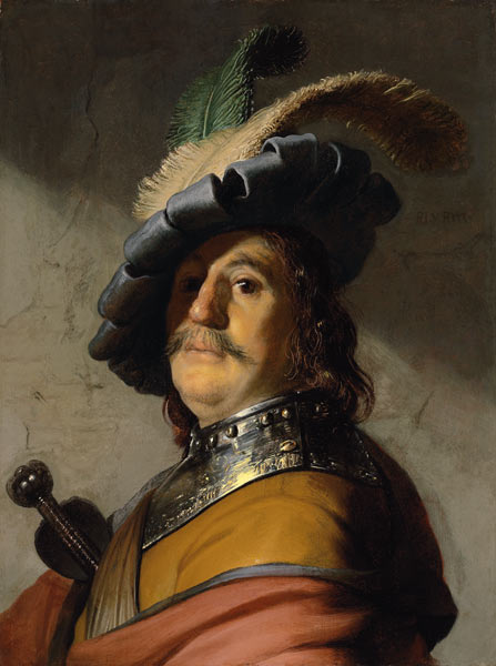 Rembrandt / Soldier de Rembrandt van Rijn
