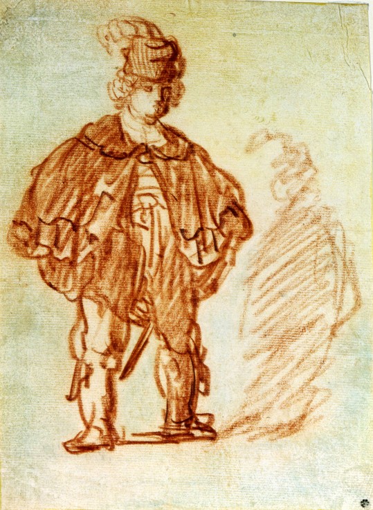 Standing Actor de Rembrandt van Rijn