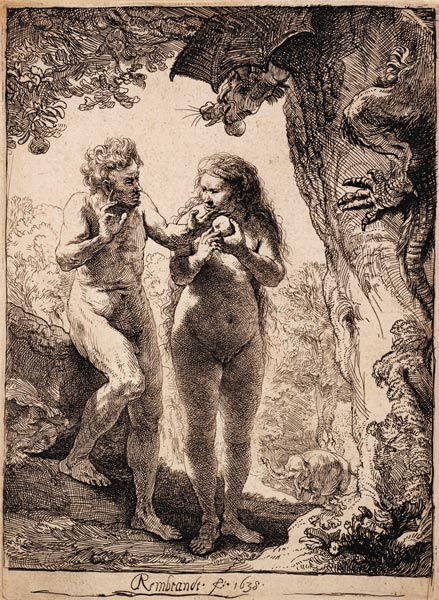 Adam und Eva de Rembrandt van Rijn