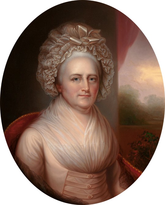 Portrait of Martha Washington (1731-1802) de Rembrandt Peale