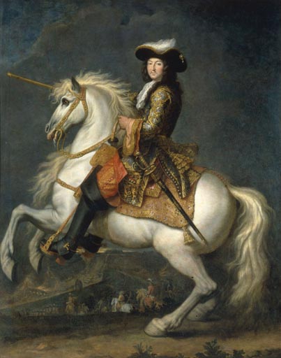 Retrato jinete de Luis XIV  de Rene Antoine Houasse