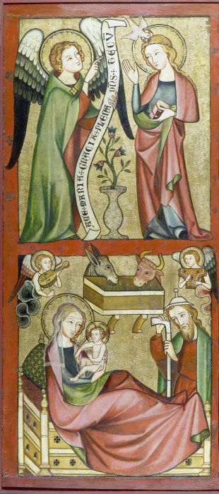 Annunciation and Nativity de Rheinischer Meister um 1330