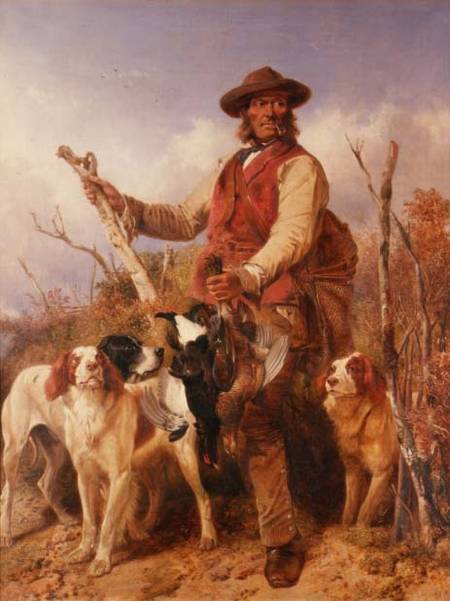Gamekeeper with Dogs de Richard Ansdell