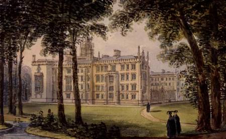 West Front of the New Building of St. John's College, Cambridge de Richard Bankes Harraden