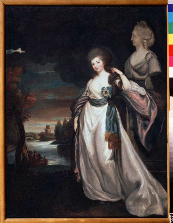 Portrait of Aleksandra Branicka (1754-1838), lady-in-waiting of Catherine II de Richard Brompton