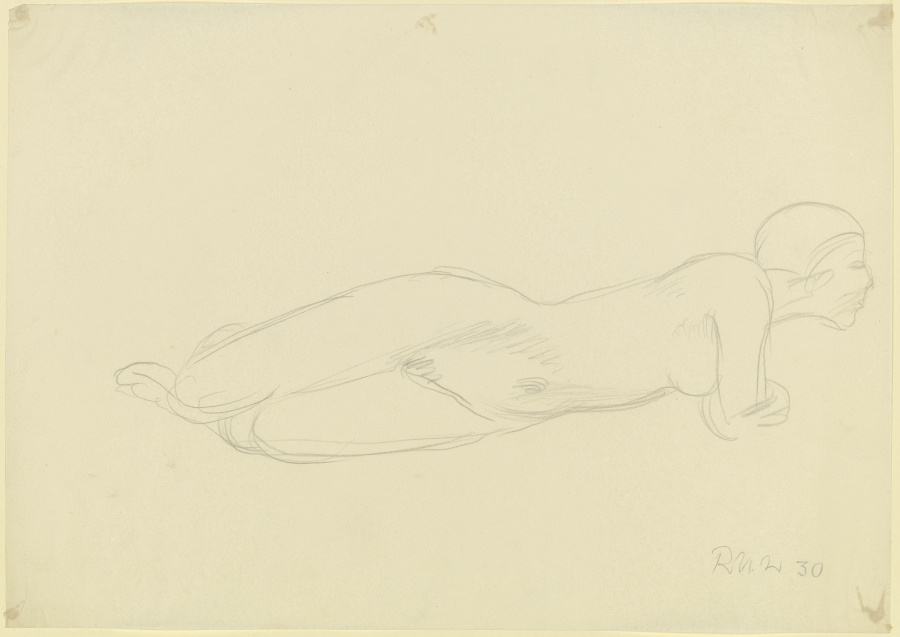 Female nude, reclining de Richard Martin Werner