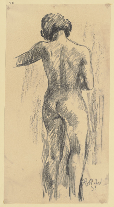 Female nude from behind de Richard Martin Werner