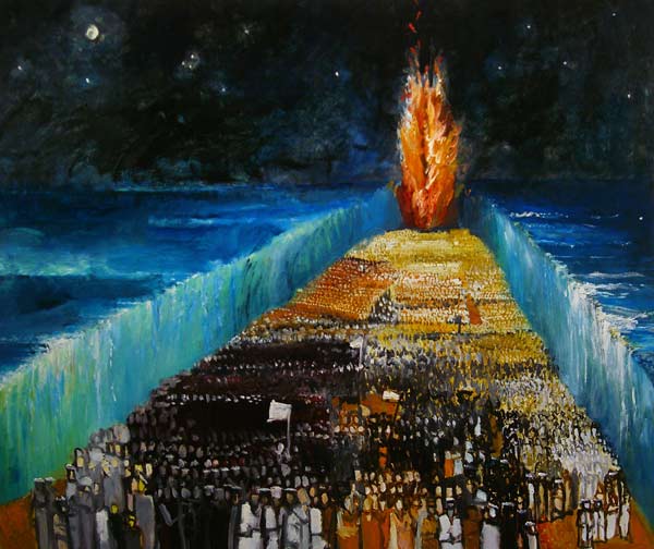 Exodus, 1999 (oil on canvas)  de Richard  Mcbee
