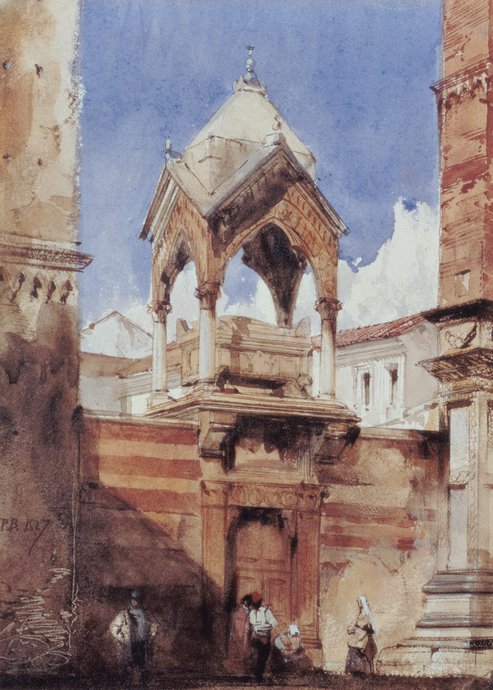 The Castelbarco Tomb, Verona de Richard Parkes Bonington