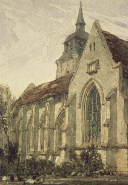 The Church of S. Gilles, Abbeville de Richard Parkes Bonington
