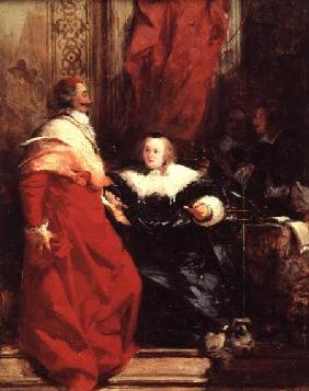 Anne of Austria (1601-66) with Cardinal Mazarin (1602-61)