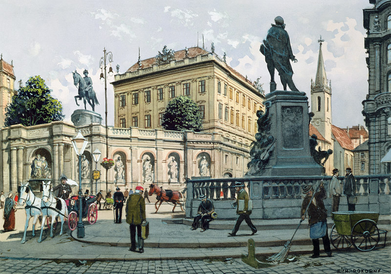 The Albertina, Vienna  on de Richard Pokorny