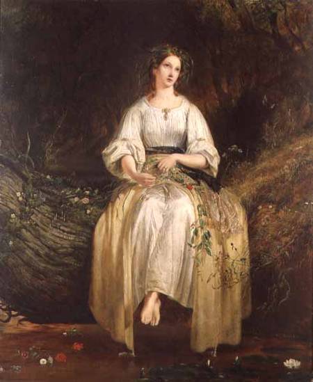 Ophelia weaving her garlands de Richard Redgrave