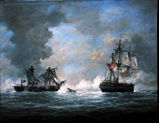 The action between U.S Frigate ''United States'' and the British frigate ''Macedonian'' off the Cana de Richard  Willis