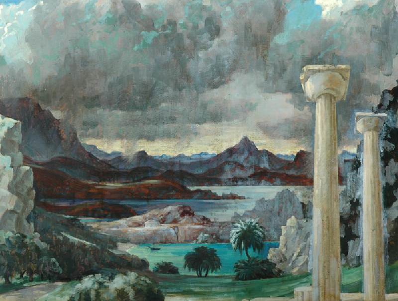 Storm over Greece (oil on canvas) de Richard Wyndham