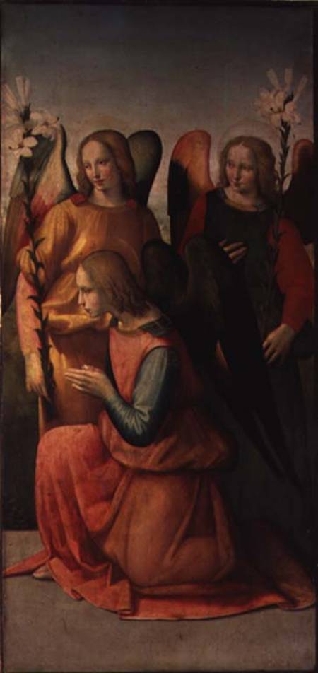 Three Angels (panel) (pair of 80358) de Ridolfo Ghirlandaio