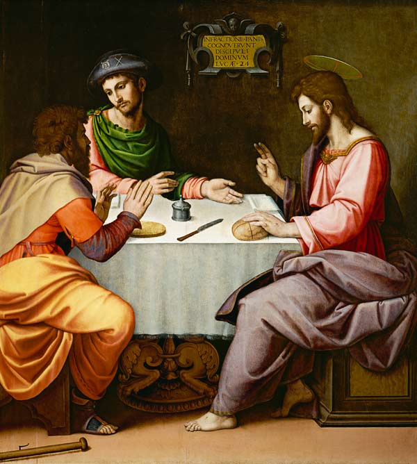 The Supper at Emmaus de Ridolfo Ghirlandaio