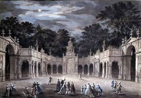 The Illuminations at Buckingham House for King George III's Birthday, June 4th de Robert Adam