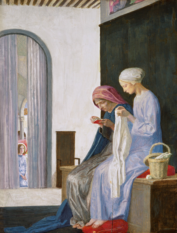 Mary in the House of Elizabeth de Robert Anning Bell