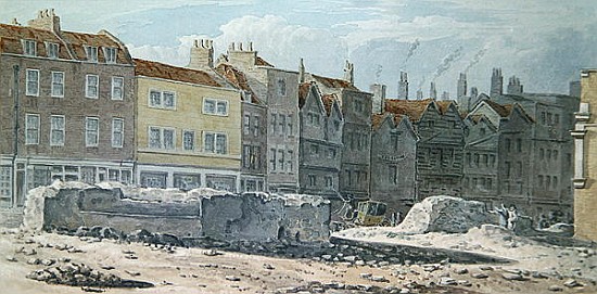 View of the Remains of Old London Wall de Robert Blemell Schnebbelie