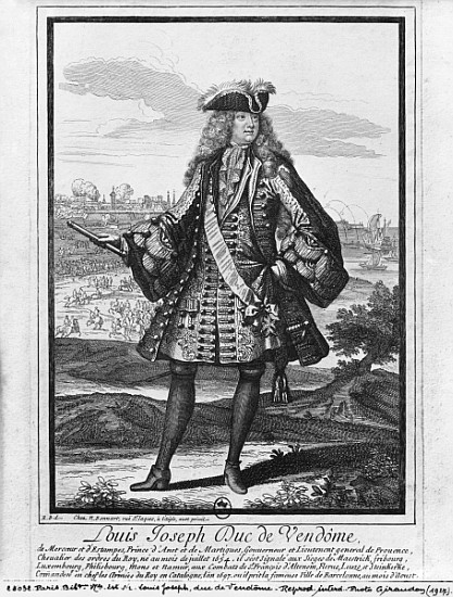 Louis Joseph de Bourbon, Duke of Vendome, known as ''The Great Vendome'' de Robert Bonnart
