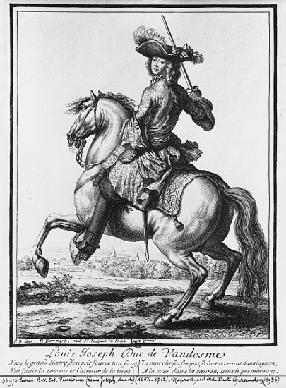 Louis Joseph de Bourbon, Duke of Vendome, known as ''The Great Vendome'' de Robert Bonnart