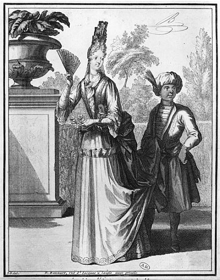 Noblewoman''s dress, late 17th century de Robert Bonnart