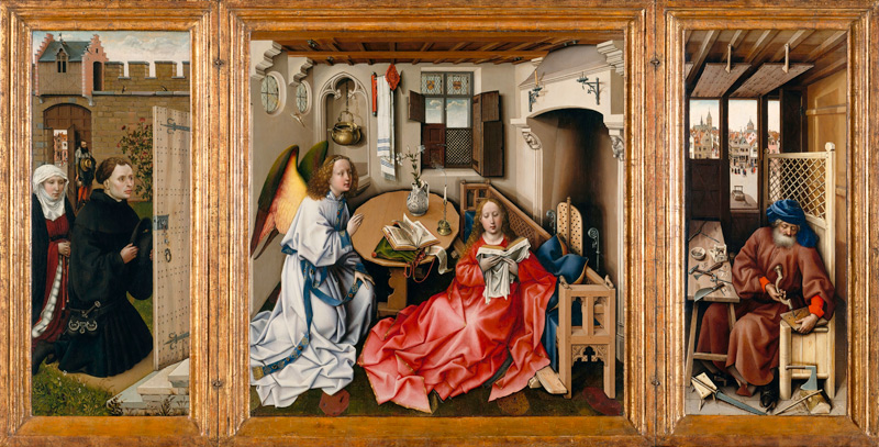 The Annunciation (Mérode Altarpiece) de Robert Campin