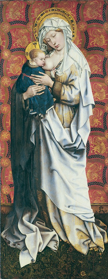 The Flémalle Panels: Virgin suckling the Child de Robert Campin
