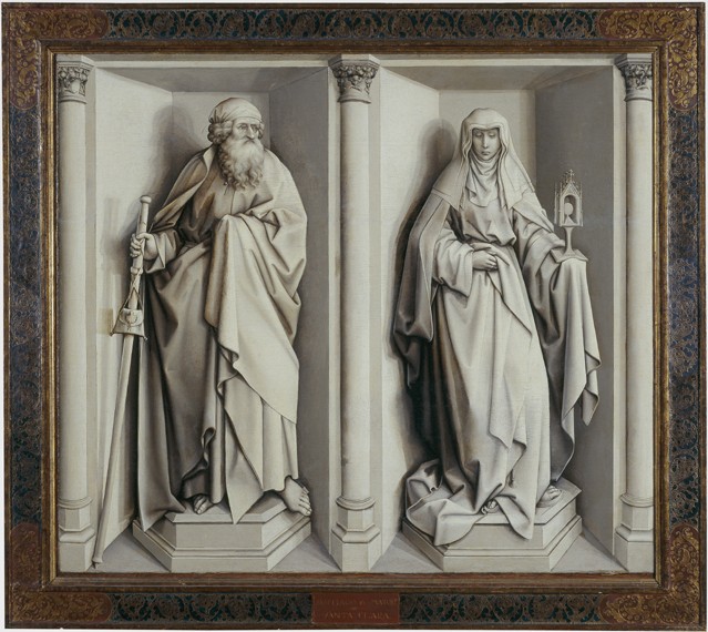 The Marriage of Mary and Joseph. (Reverse) de Robert Campin