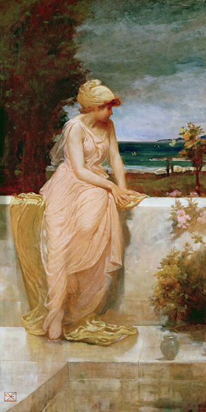 A Classical Maiden Looking Out to Sea de Robert Fowler