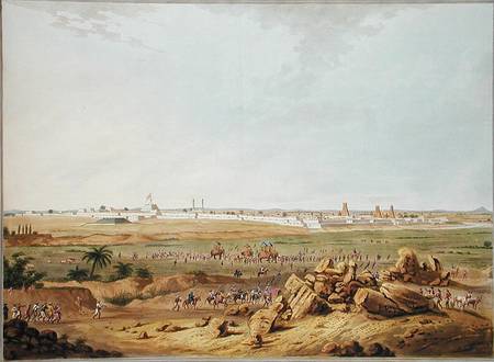 East View of Seringapatam on 15th May 1791, illustration from 'Twelve Views of Mysore, the Country o de Robert H. Colebrooke