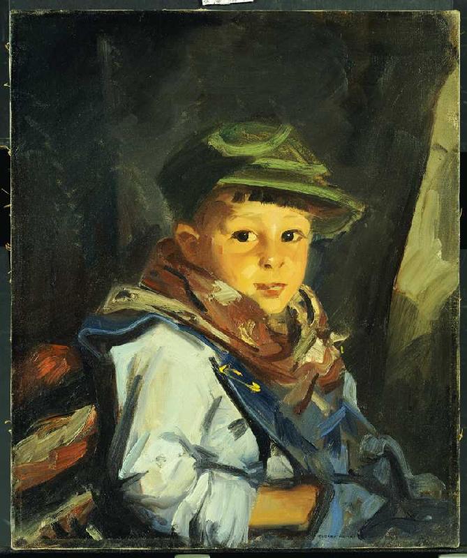Junge mit grüner Kappe (Chico) de Robert Henri