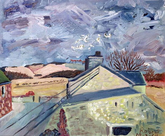 Doves at High Barns, 1998 (oil on canvas)  de Robert  Hobhouse