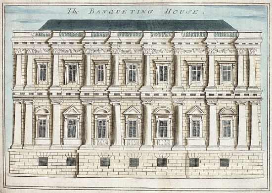 Banqueting House, Whitehall, from ''A Book of the Prospects of the Remarkable Places in and about th de Robert Morden