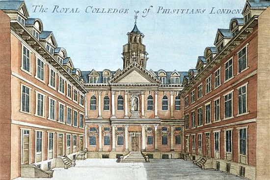 The Royal College of Physicians, from ''A Book of the Prospects of the Remarkable Places in and Abou de Robert Morden