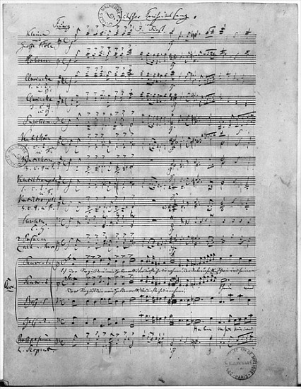 Ms.316, Three Lieder, Opus 65, Number 3, for male choir de Robert Schumann